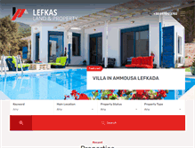 Tablet Screenshot of lefkasland.com